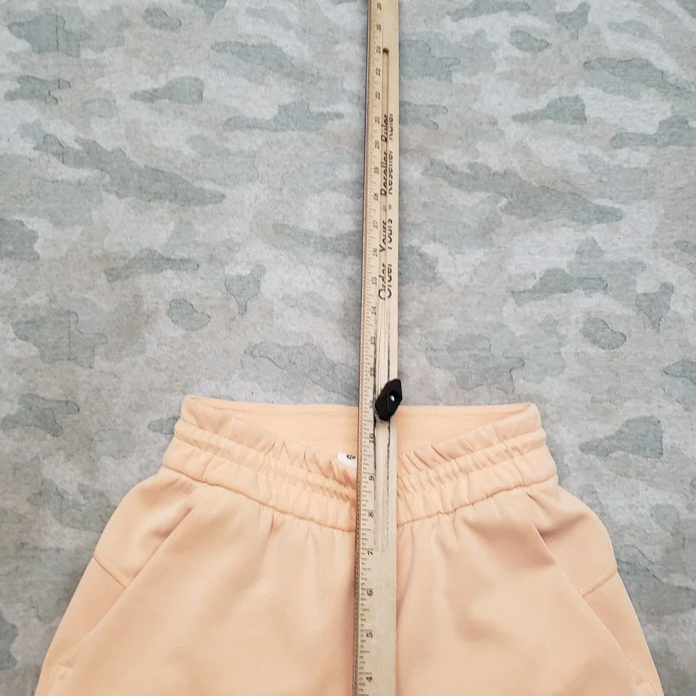 Lululemon Softsteme Pants Womens 0 Orange Hight Rise Gym Pockets Drawstring